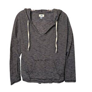Old Navy Lightweight Hoodie, Black & White, Size M